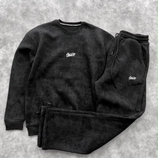 Oversized washed set · Black