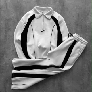 Oversized zip set · White