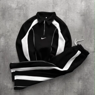 Oversized zip set · Black