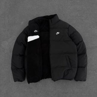 Reversible puffer jacket · Black